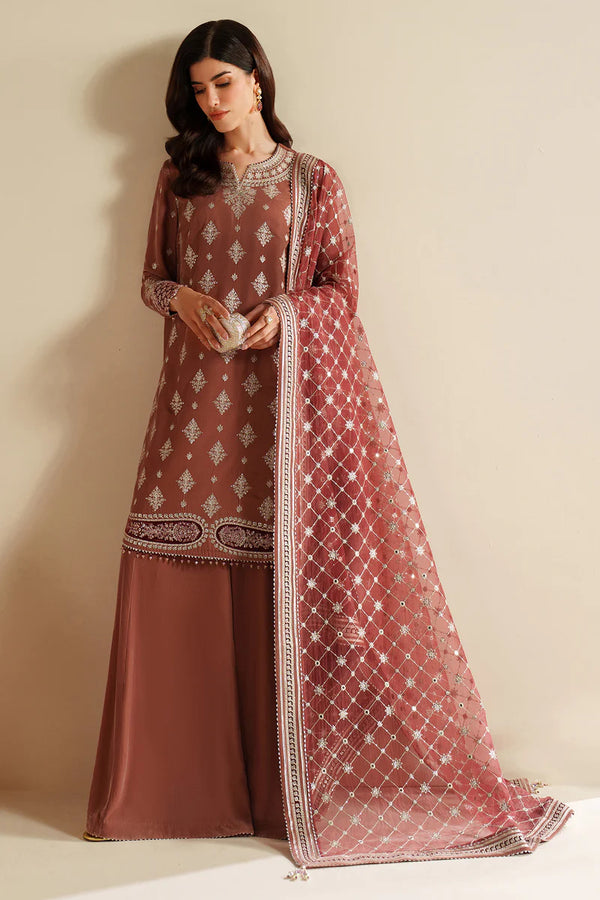 Jazmin - VVF-D03 Three Piece Embroidered Velvet