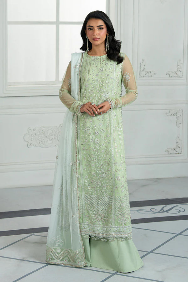 Zarif - ZRI 04 Yasmin 3 Piece Embroidered Net