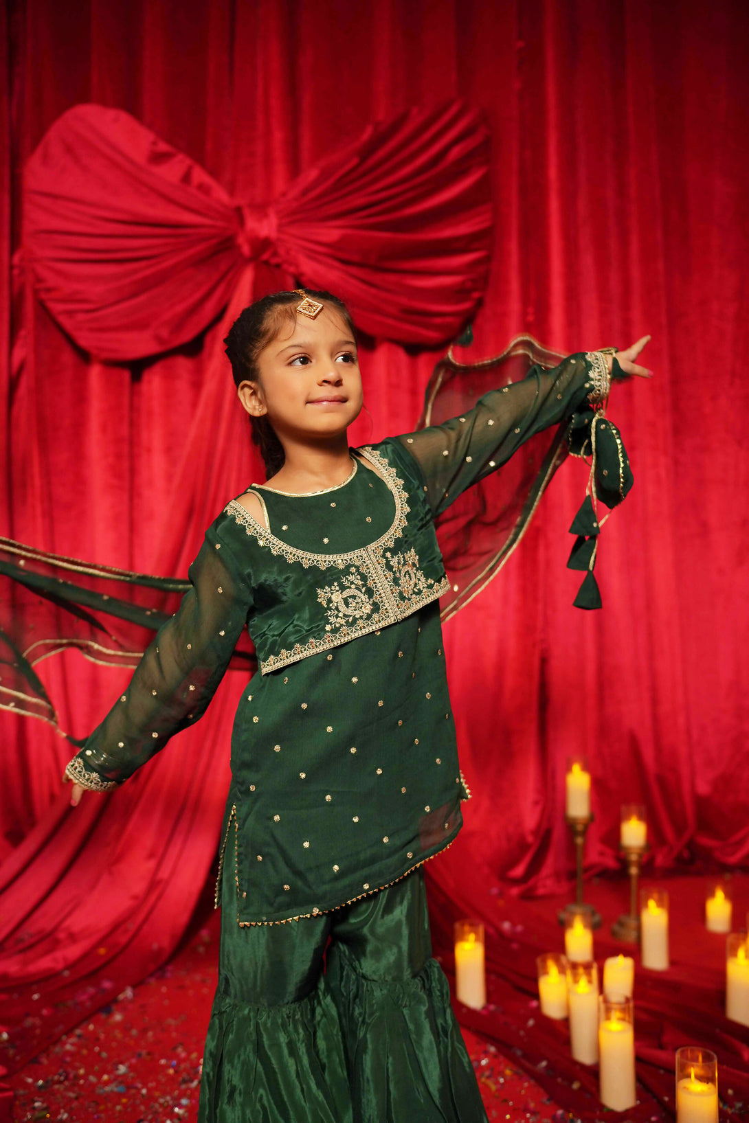 Cotton Dimples Sultana Set Embroidered Chiffon Shirt – String & Thread