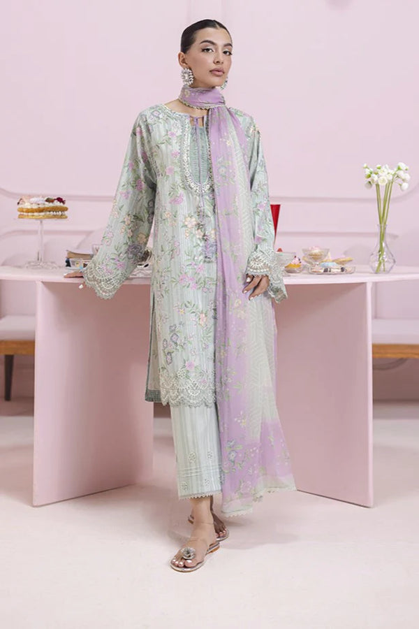 Qalamkar - EM-05B Greta 3 Piece Lawn
