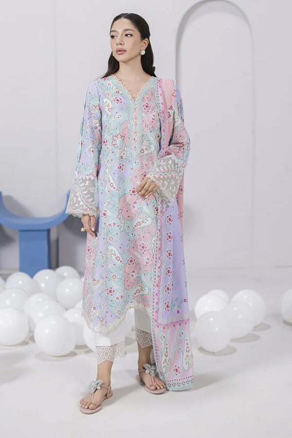 Qalamkar - EM-03A Jade 3 Piece Lawn