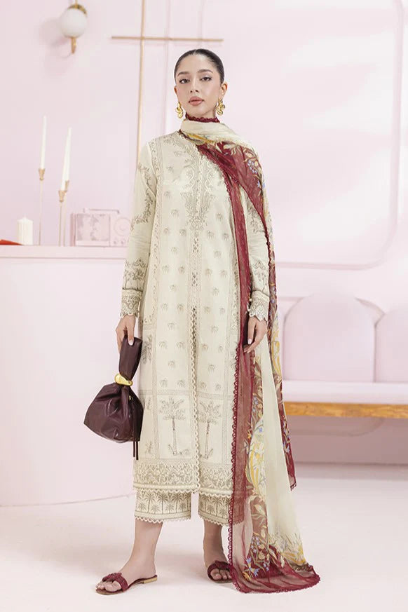 Qalamkar - EM-06B Talia 3 Piece Lawn