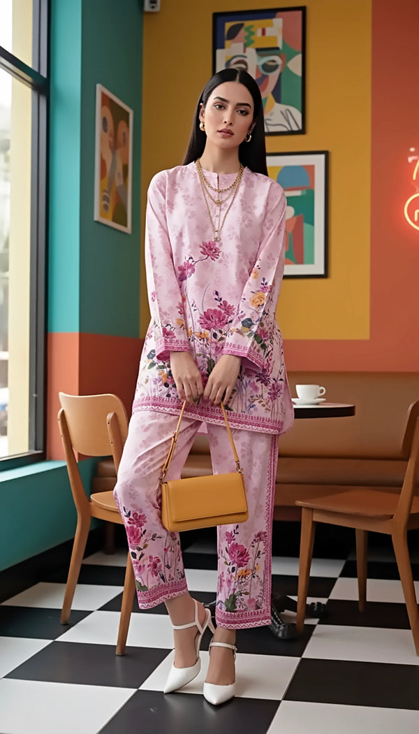 LSM -LG-IZ-0258 Two Piece Poly Cambric