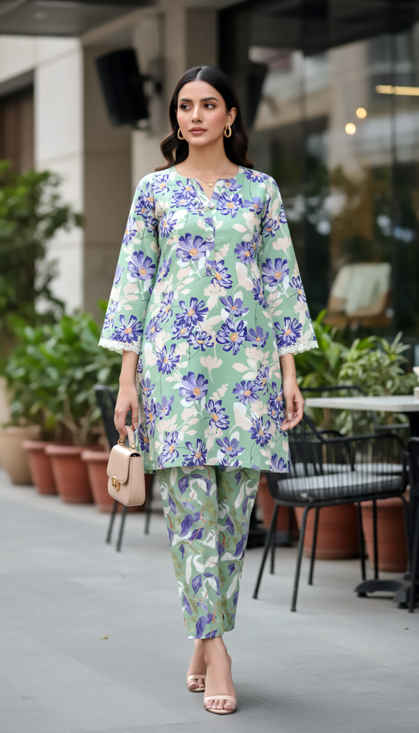 LSM -LG-IZ-0467 Two Piece Poly Cambric
