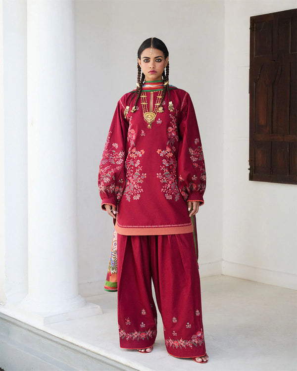 Hussain Rehar - Kunar 03 Piece Embroidered Cotton