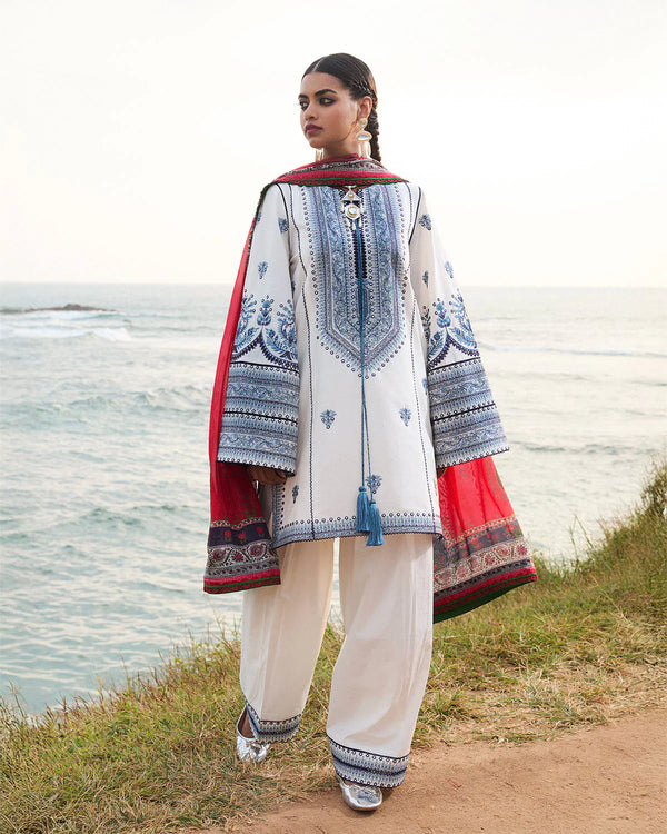 Hussain Rehar - Tawi 03 Piece Embroidered Cotton