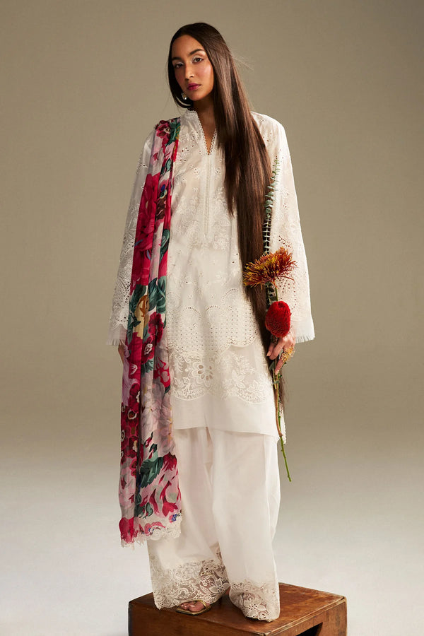Zara Shahjahan - D1-A Kaori Three Piece Embroided Lawn