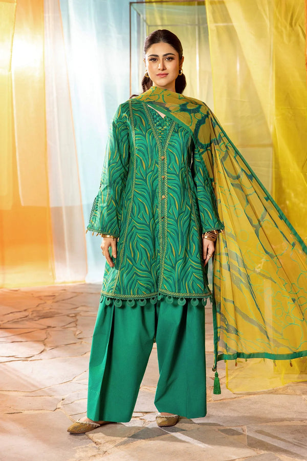 Maria B - MB-CUS25-704-A - 3 Pc Embroidered Lawn Suit