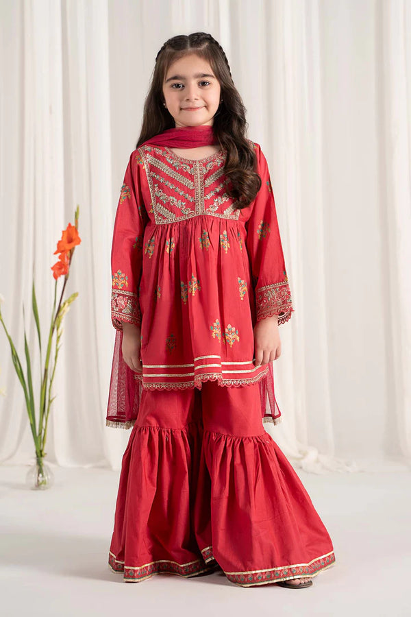 Maria B Kids - MKD-EF25-15 3 Piece Lawn Suit