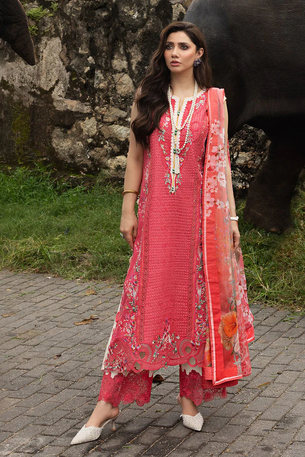 Mushq - Eternal Radiance-03 Piece Chikan Embroidered Lawn