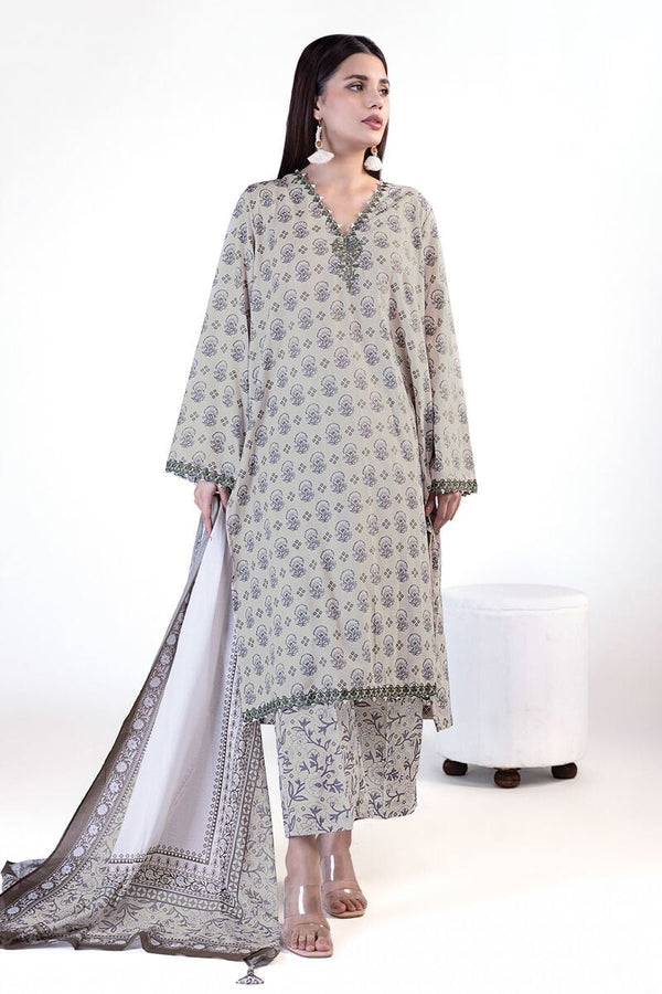 Khaadi - SS2410B Three Piece Lawn Suit
