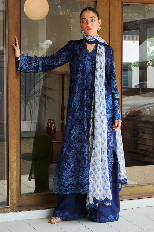 Zara Shahjahan - D9-B Sei Three Piece Embroided Lawn