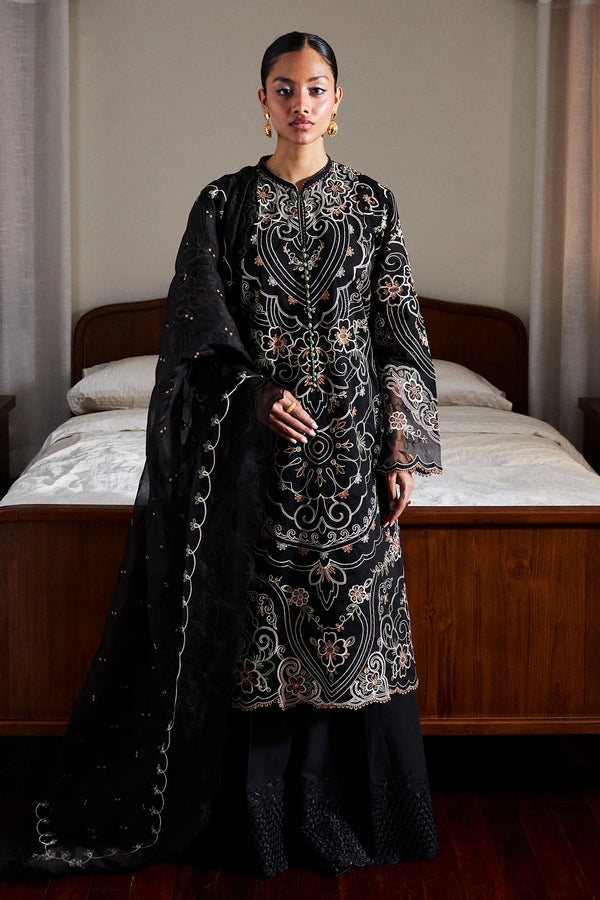 Zara Shahjahan - D4-A Shizumi Three Piece Embroided Lawn