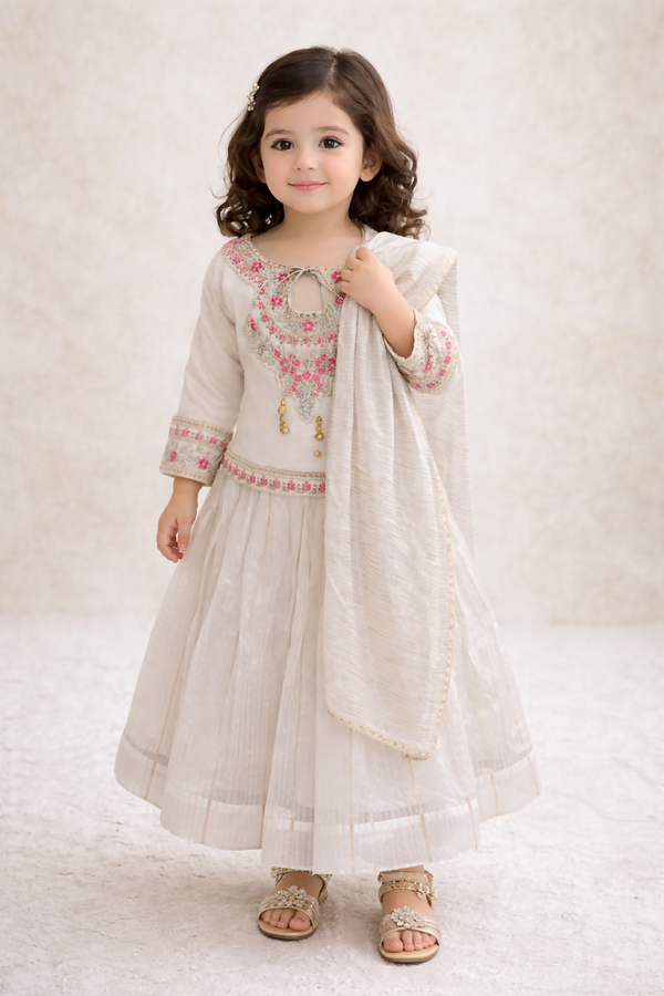 Fancy Dress Pakistani Dresses For Kids Indian Pakistani Kids Girls Fancy PC  Desi Ethnic Dress Style