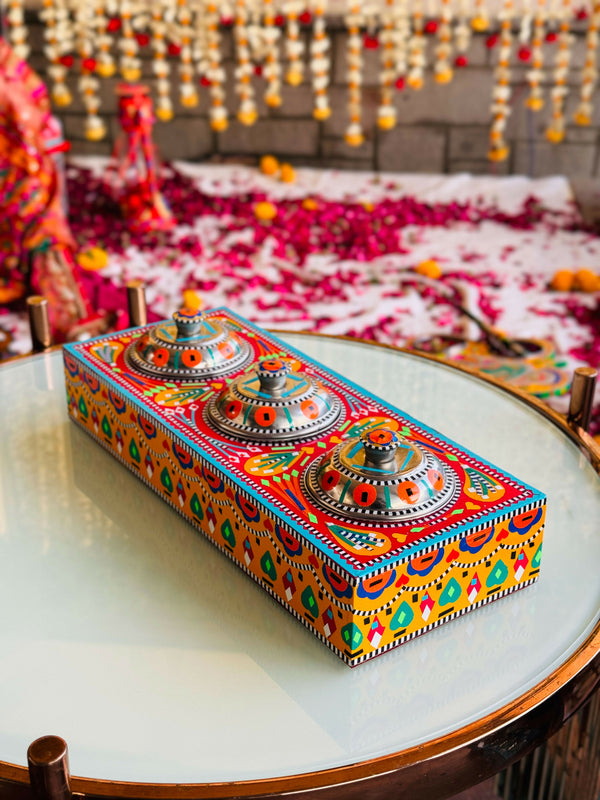 Gul Khan Multicolor Truck Three Partition Tray