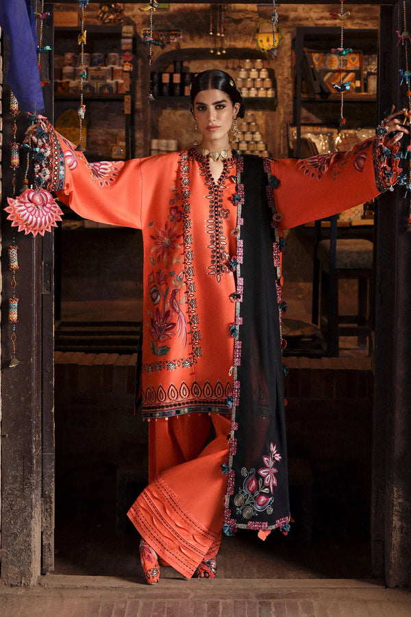Zaha - ZF-25-06 Rangrez 3 Piece Embroidered Lawn