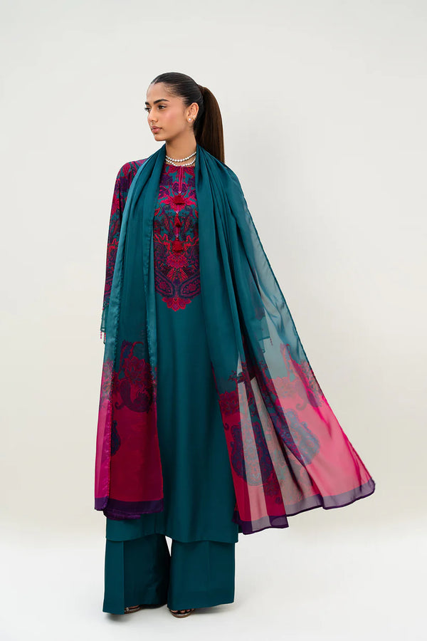 Lulusar - Ajmira Long Three Piece Soft Crepe