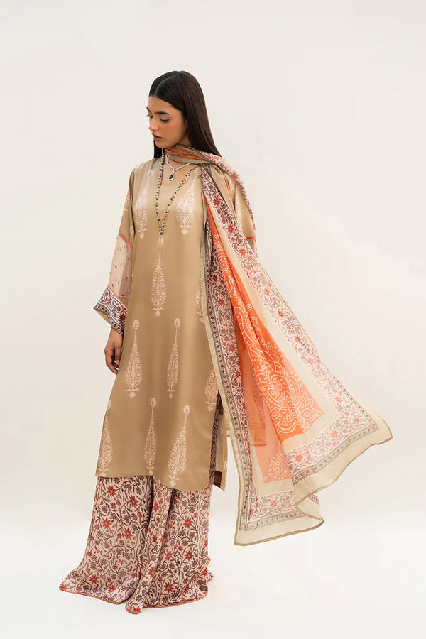 Lulusar - Buret Long Three Piece Charmeuse Silk