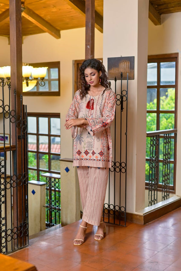 Saphron - DPVOL2-10 Two Piece Cotton Suit