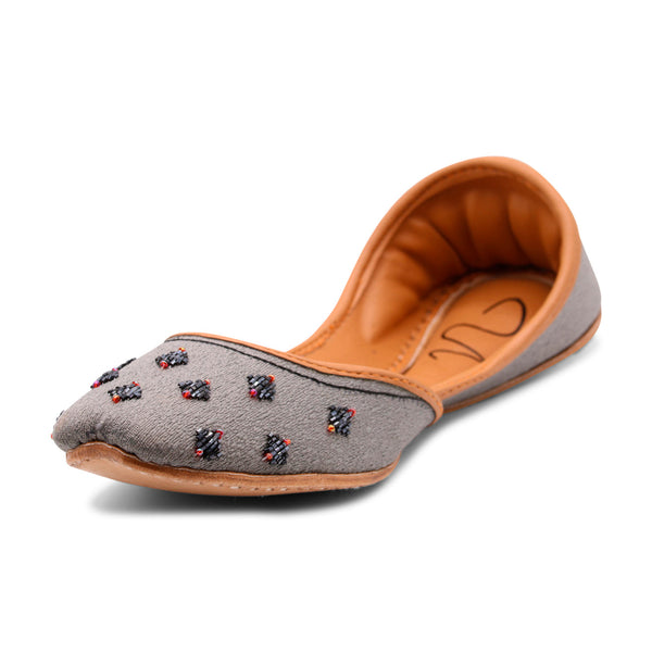 Nawabi - Grey Jutti