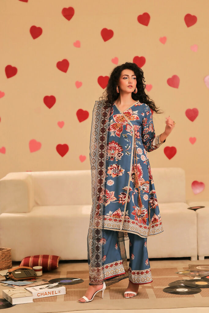 Alee Malic Atelier Asrah Angrakha Set With Dupatta – String & Thread