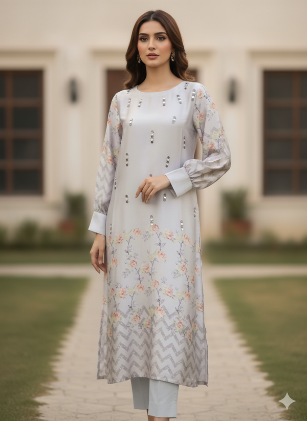 SOBIA SALMAN-SHAMOZ SILK SHIRT- 05