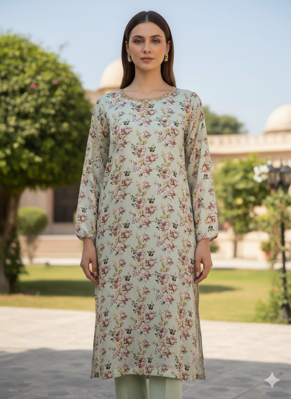 SOBIA SALMAN-SHAMOZ SILK SHIRT- 01