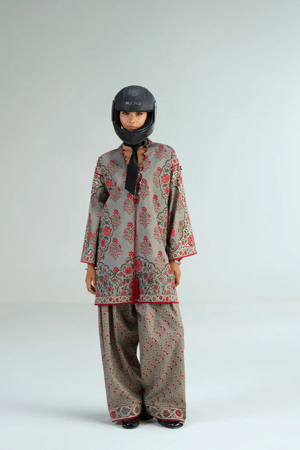 Saira Rizwan - Silver Lining Three Piece Printed Cambric