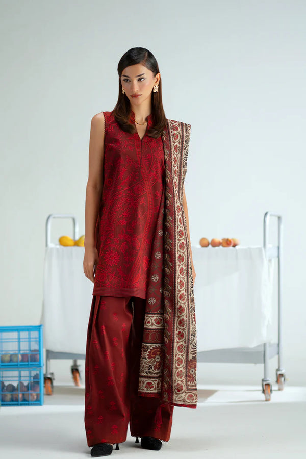 Saira Rizwan - Midnight Muse Three Piece Printed Cambric