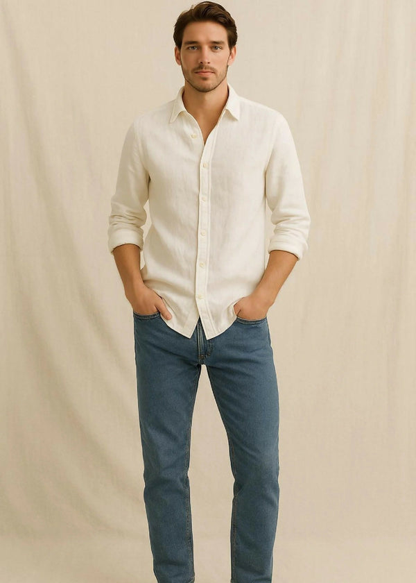 White Linen Shirt
