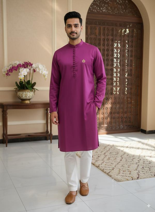Basic Magenda kurta