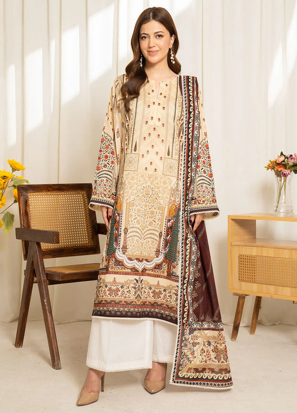Zara Shahjahan - Coco-D12 3 Piece Printed Lawn