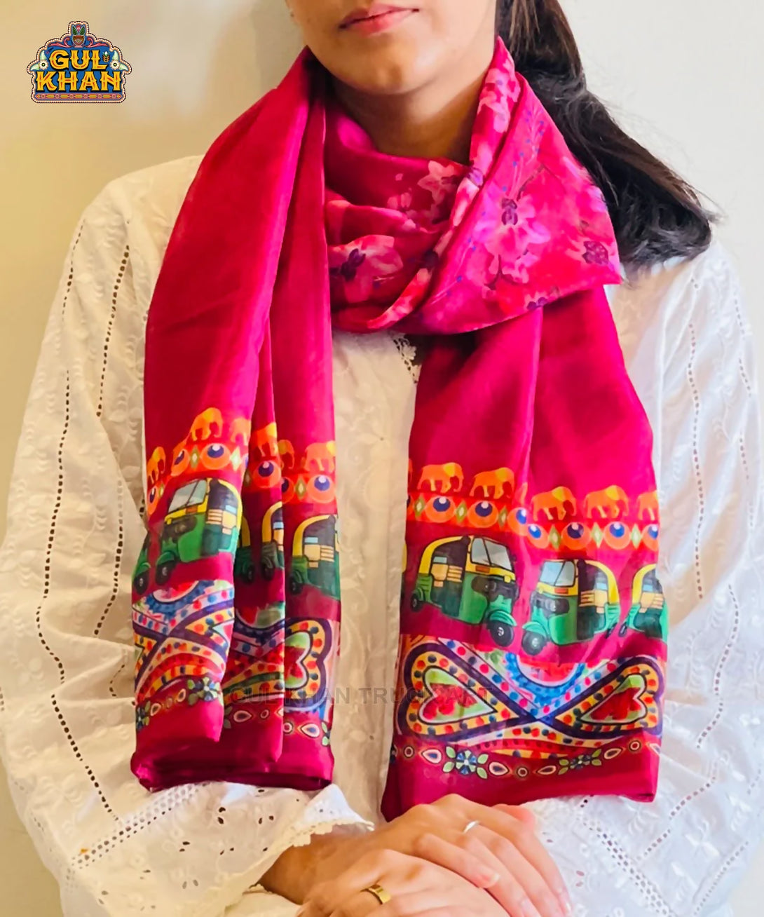 Rickshaw Art Pattern Stole – String & Thread