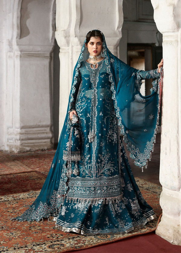 Hussain Rehar - D-745 - Zebunisa Three Piece Embroidered Organza